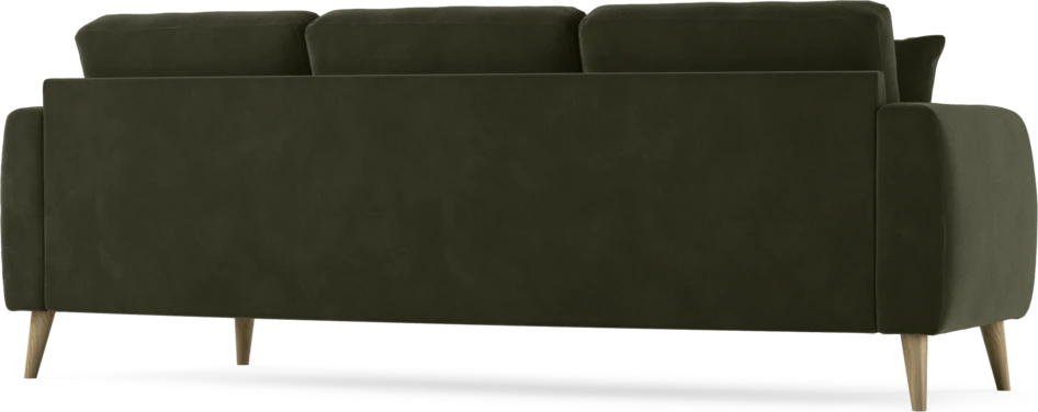 Eden - 3-sits soffa svängd - Grön