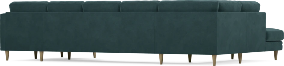 Eden - 3-sits soffa med divan vänster och schäslong höger - Blå