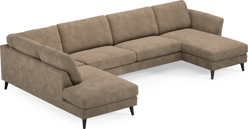 Bridge - 3-sits soffa med divan vänster och schäslong höger - Beige
