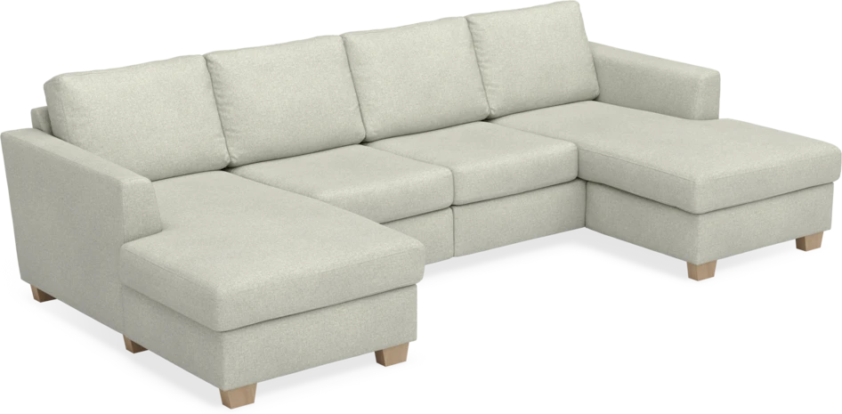 Friday - 2-sits soffa med två schäslonger - Beige