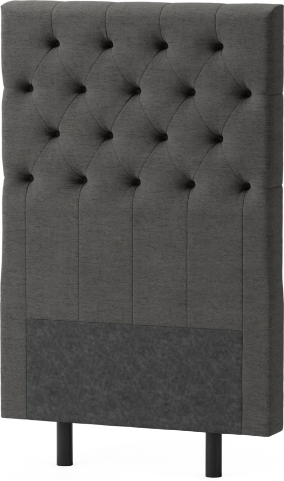 Delux Pikerad XL - Sänggavel, 90-210 cm - Grå