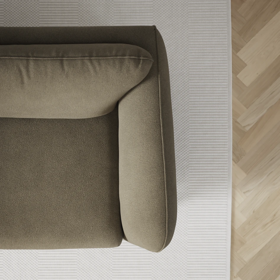 Madison - 2-sits soffa med divan vänster och schäslong höger - Brun