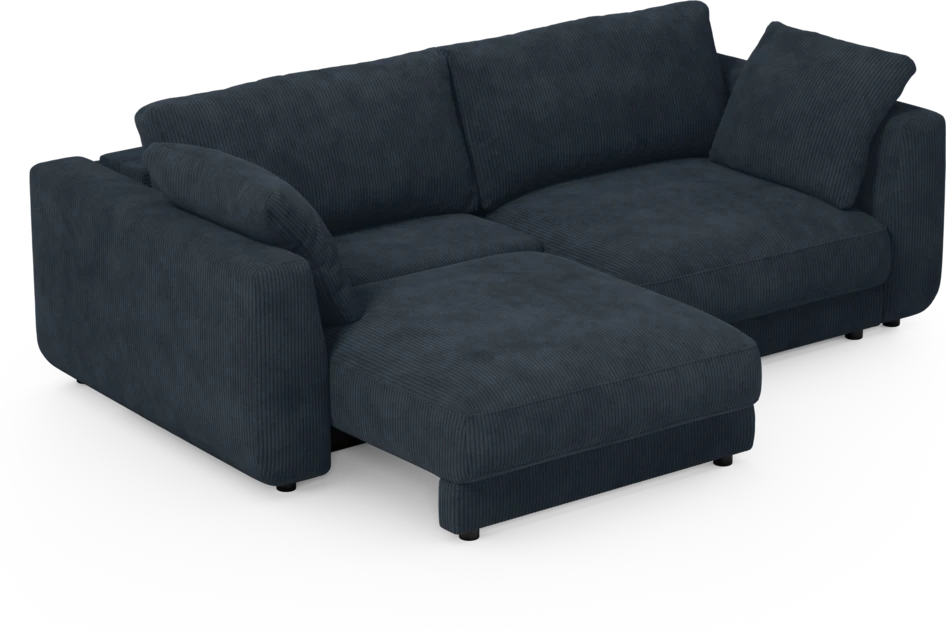 Amie - Bäddsoffa 3-sits - Blå
