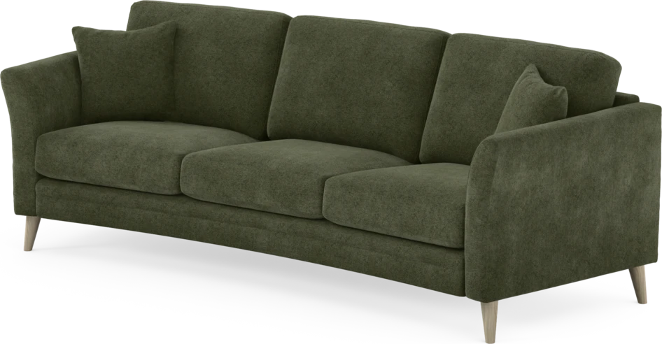 Eden - 3-sits soffa svängd - Grön