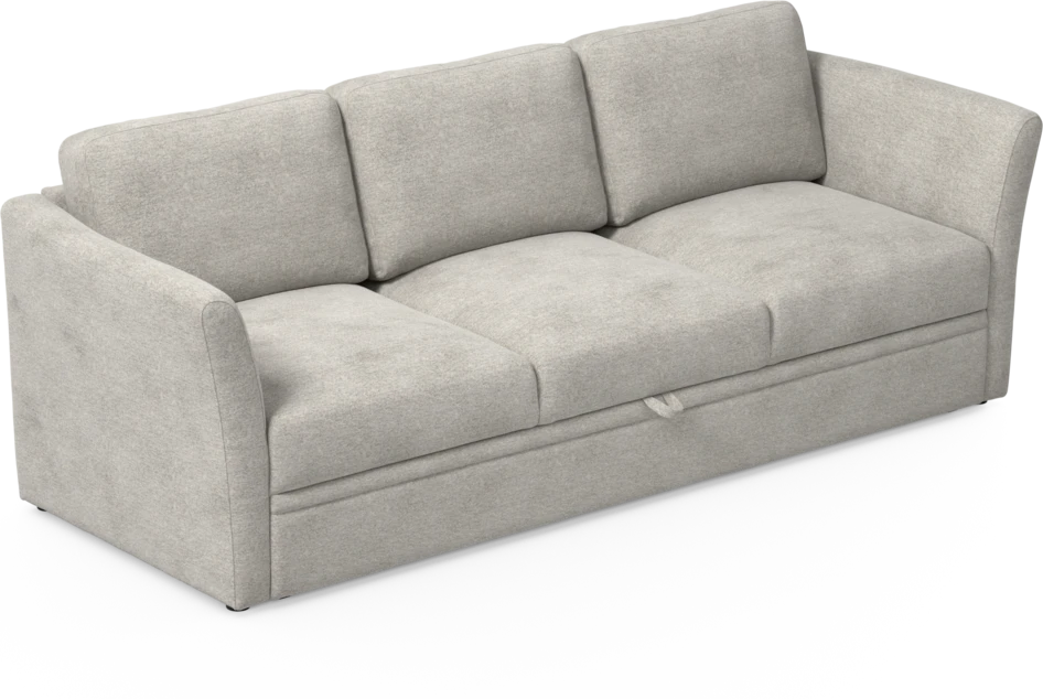 Öland - Bäddsoffa 3-sits, längsbäddad - Grå
