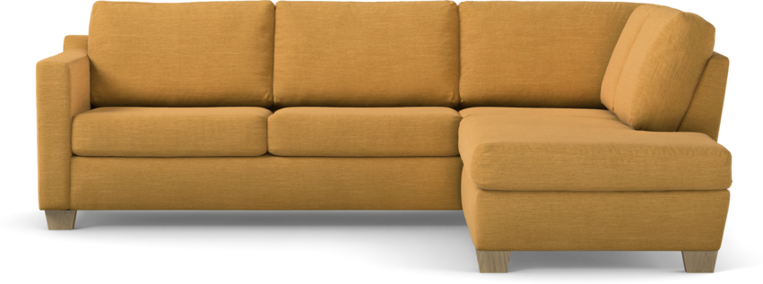 Friday - 2,5-sits soffa med divan höger - Gul