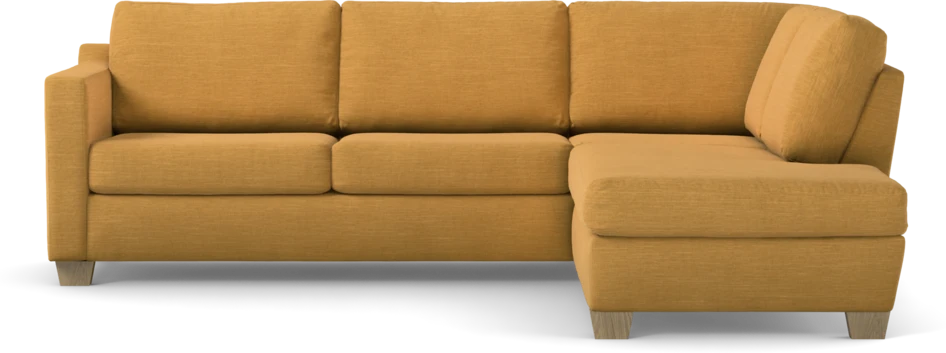 Friday - 2,5-sits soffa med divan höger - Gul