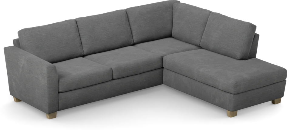 Friday - 2,5-sits soffa med divan höger - Grå