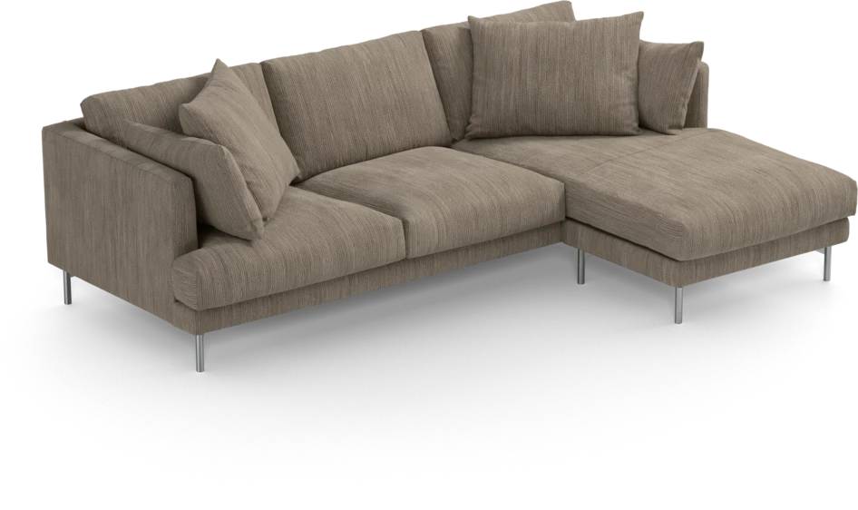 Harper - 4-sits med schäslong höger  - Beige