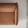 Madison Lux - 2-sits soffa med schäslong vänster - Orange