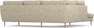Madison Lux - 2-sits soffa med divan vänster - Beige