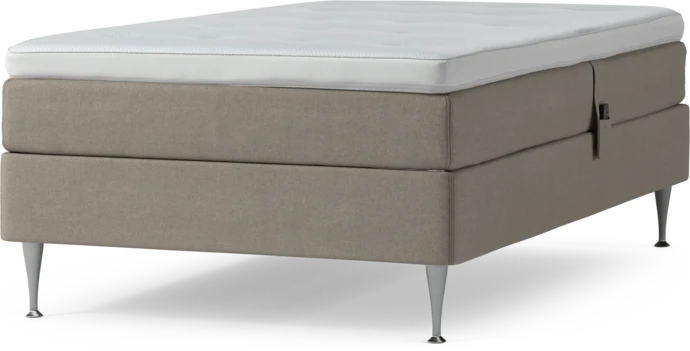 Delux Sense, Ställbar säng, enkelsäng med bäddmadrass och sängben