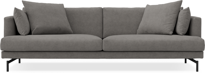 Harper - 4-sits soffa - Grå