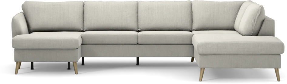 County - 3-sits soffa med schäslong vänster och divan höger - Grå