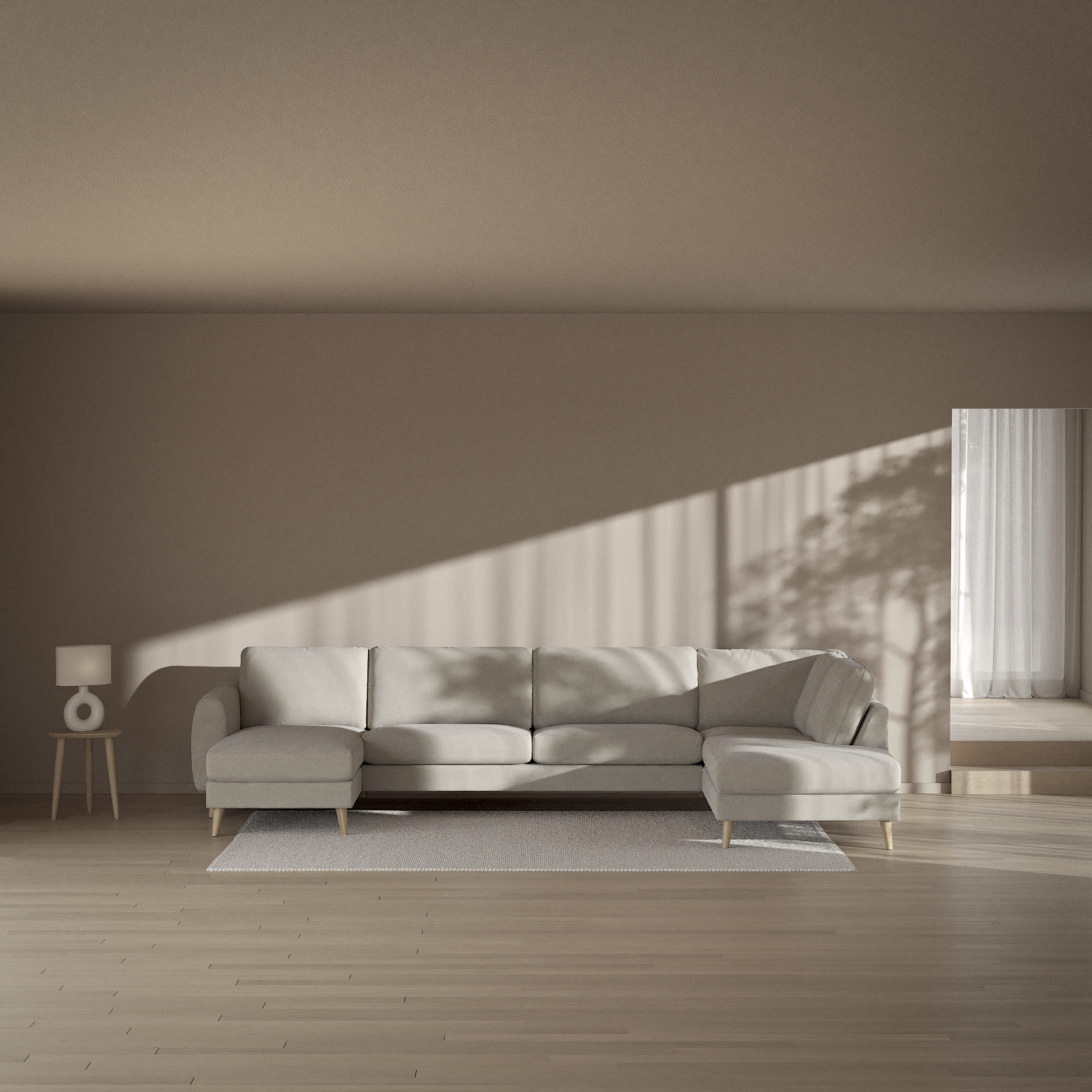 Bridge - 3-sits soffa med schäslong vänster och divan höger - inspiration