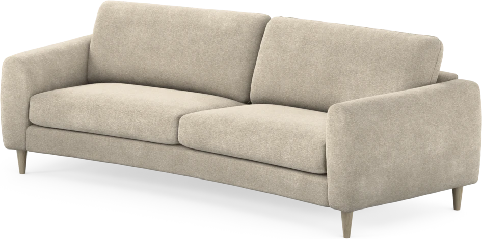 Bridge - 3-sits soffa svängd - Beige