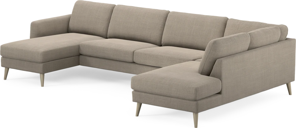 Bridge - 3-sits soffa med schäslong vänster och divan höger - Beige