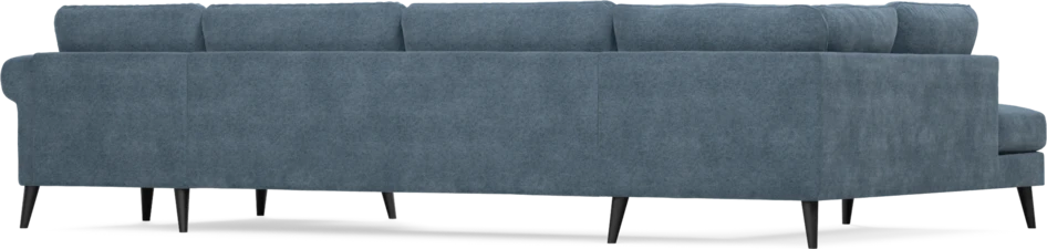 Bridge - 3-sits soffa med divan vänster och schäslong höger - Blå