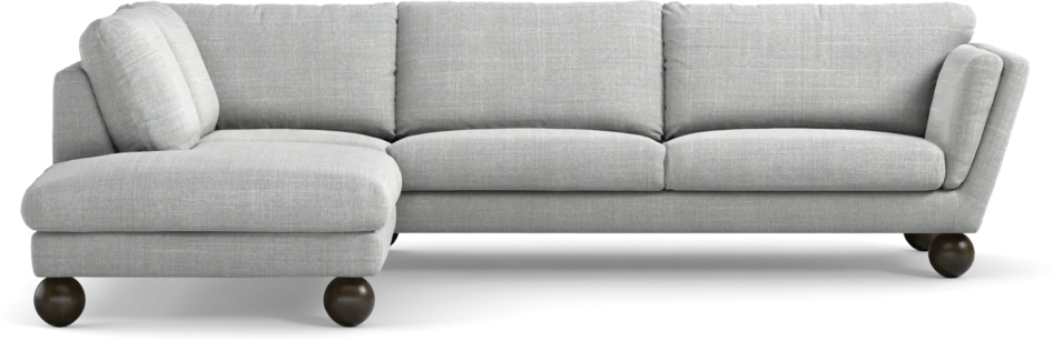 Madison Lux - 3-sits soffa med divan vänster - Grå