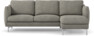Madison Lux - 2-sits soffa med schäslong höger - Vit