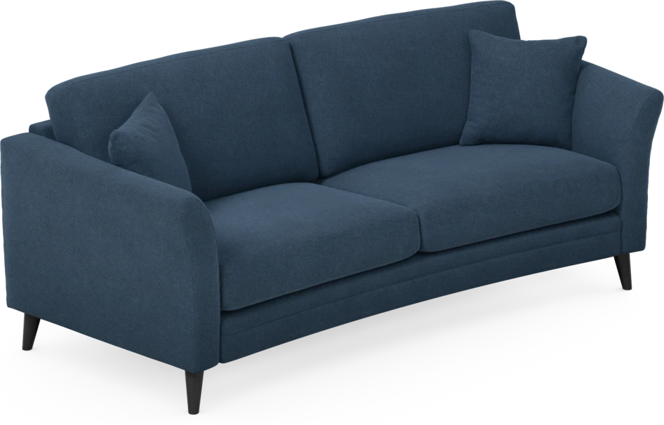Eden - 2,5-sits soffa svängd - Blå