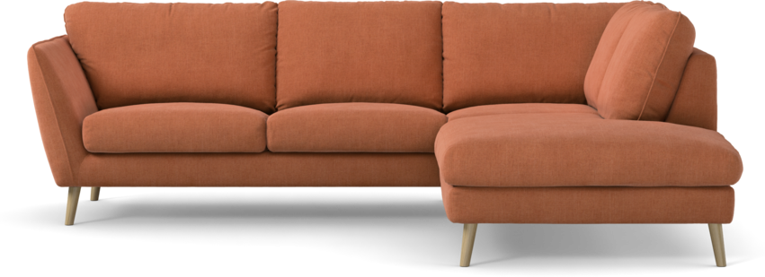 Madison Lux - 2-sits soffa med divan höger - Orange