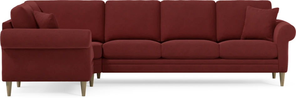 Eden - Hörnsoffa, 1+3-sits - Röd