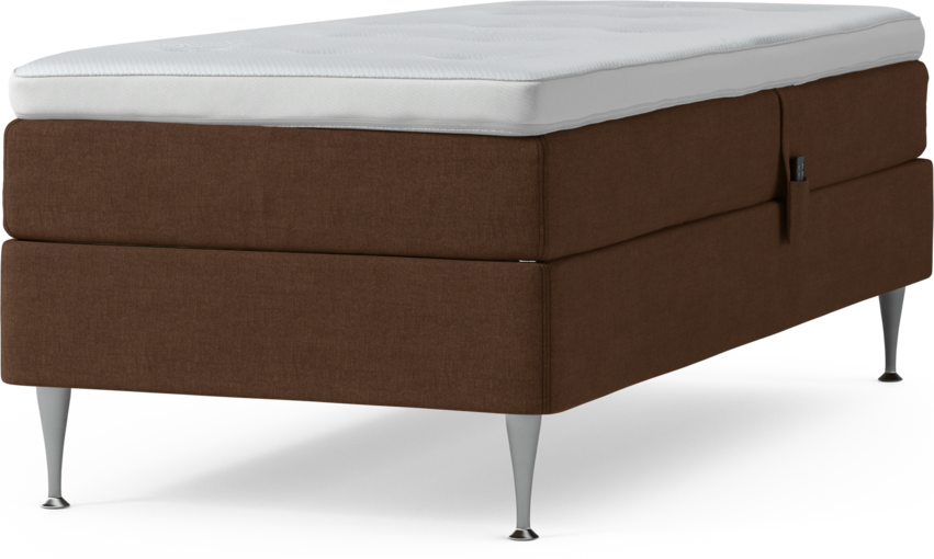 Delux Sense - Ställbar säng, enkelsäng med bäddmadrass och sängben