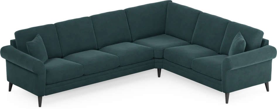 Eden - Hörnsoffa, 3+2-sits - Blå