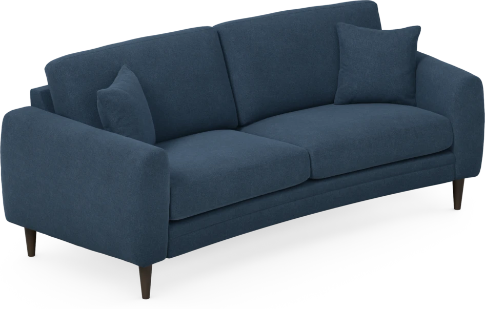 Eden - 2,5-sits soffa svängd - Blå