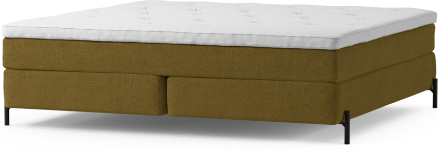 Delux Sense - Kontinentalsäng, dubbelsäng med bäddmadrass och sängben