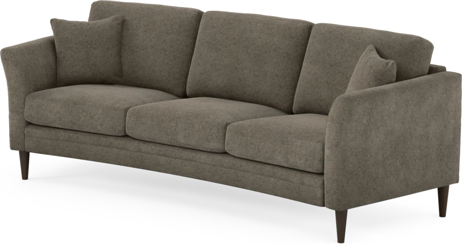 Eden - 3-sits soffa svängd - Brun