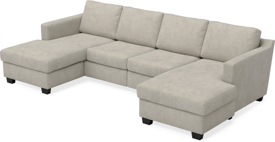 Friday - 2-sits soffa med två schäslonger - Beige