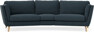 Madison - 3-sits soffa svängd, 90 cm - Turkos
