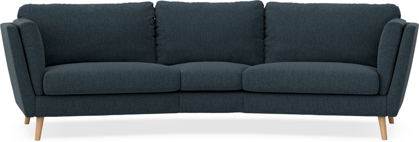 Madison - 3-sits soffa svängd, 90 cm - Turkos