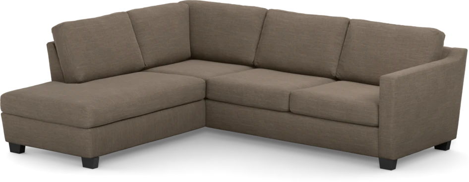 Friday - 2,5-sits soffa med divan vänster - Brun