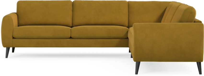 Bridge - Hörnsoffa, 3+3-sits - Gul