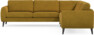Bridge - Hörnsoffa, 3+3-sits - Gul