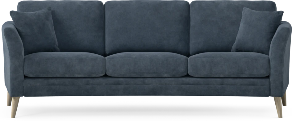 Eden - 3-sits soffa svängd - Blå