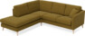 Eden - 2-sits soffa med divan - Gul