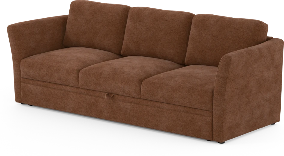 Öland - Bäddsoffa 3-sits, längsbäddad - Orange