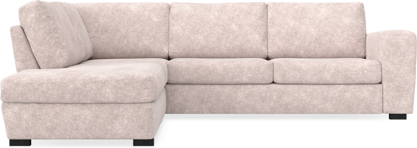 Friday - 2,5-sits soffa med divan vänster - Rosa