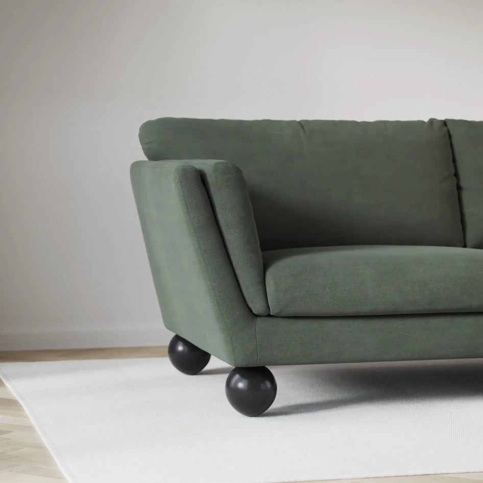 Madison Lux - Hörnsoffa 2+3-sits, hörn 2 - Grön