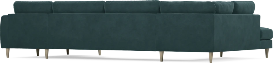 Bridge - 3-sits soffa med divan vänster och schäslong höger - Blå