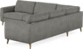 Bridge - Hörnsoffa, 3+2-sits - Grå