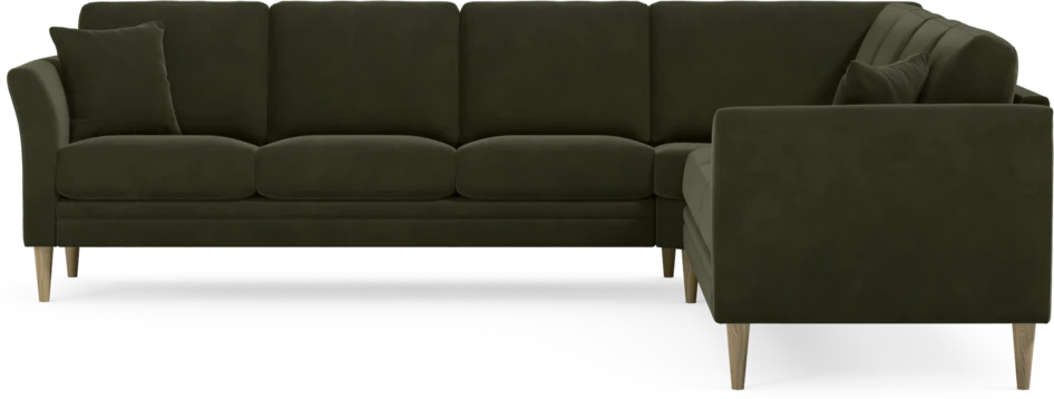 Eden - Hörnsoffa, 3+3-sits - Grön