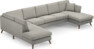 Eden - 3-sits soffa med divan vänster och schäslong höger - Grå