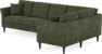 Eden - Hörnsoffa, 3+1-sits - Grön