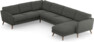 Bridge - Hörnsoffa, 2+3-sits med schäslong höger - Grå