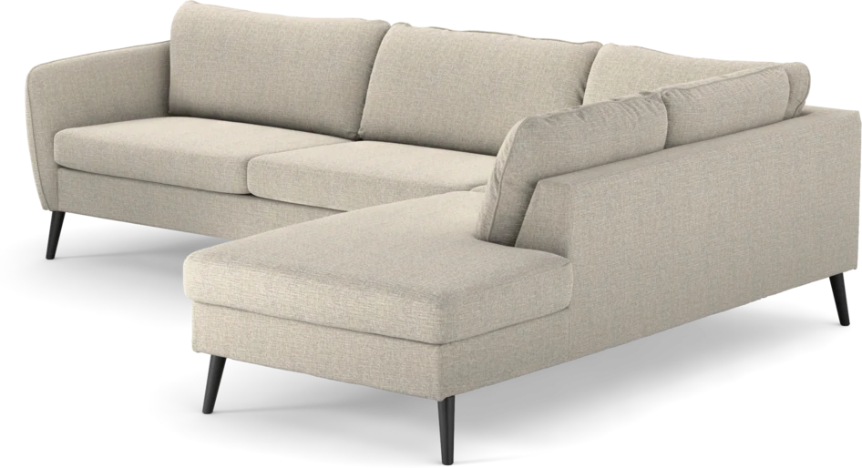 County - 2,5-sits soffa med divan höger - Beige